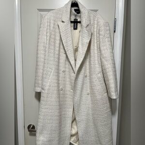 Boohoo Oversized double breasted coat NWT